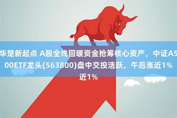 华楚新起点 A股全线回暖资金抢筹核心资产，中证A500ETF龙头(563800)盘中交投活跃，午后涨近1%
